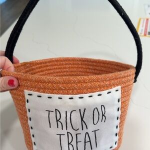 Rae Dunn Orange Trick or Treat Basket